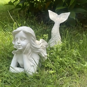 Witt sirena decorazione statua ornamenti giardino arte resina all'aperto ornamenti e giardino prato decorazioni - Product Image 1