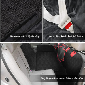 Housse de <span class=keywords><strong>siège</strong></span> <span class=keywords><strong>auto</strong></span> pour animaux de compagnie en cuir confortable, toutes saisons, universelle, pour chiens, facile à nettoyer, ensemble complet - Product Image 6