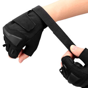 Gants unisexes tactiques de randonnée en plein air classiques en polyester respirant à demi-doigts, résistants à l'usure, antidérapants, pour le cyclisme et la moto - Product Image 4