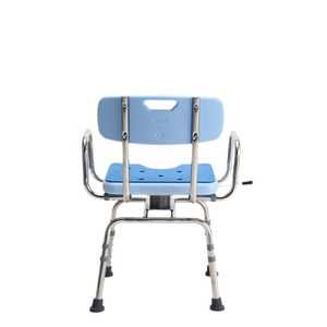 Chaise de douche Ome en acier inoxydable et plastique, capacité 250 kg, pour personnes âgées, femmes enceintes, utilisation dans la salle de bain - Product Image 5