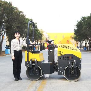 Ride-on 3T ลูกกลิ้งถนนขนาดเล็กขนาดเล็กเครื่องจักรถนนรถอัดยางมะตอยกลองคู่ 3 ตันลูกกลิ้งสั่นสะเทือนสําหรับขาย - Product Image 2