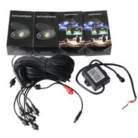 Luz led de roca decorativa para Chasis de coche, 8 Pods, multicolor, Ultra ancho, novedad