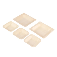 Assiette carrée jetable en bois de 7 cm, mini-bol à sauce en bois, écologique et biodégradable, petit plat, prix d'usine, achat en gros