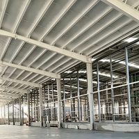 Système de toiture à poutrelles en acier pour bâtiment d'atelier multi-voûtes destiné à la construction d'usines industrielles