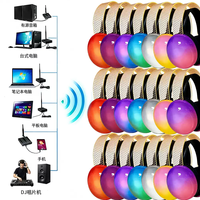 Nouveauté : Casque audio sans fil haute fidélité stéréo pour disco silencieux, idéal pour la méditation, les fêtes et les événements DJ