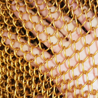 Voilage en maille métallique sur mesure en acier inoxydable et aluminium pour plafonds, idéal pour l'architecture moderne et les applications décoratives