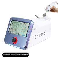 Venta caliente Cuidado de la piel facial Fabricante D Cool Ems Electroporación Mesoterapia Rejuvenecimiento DE LA PIEL Refrigeración Máquina de tratamiento facial