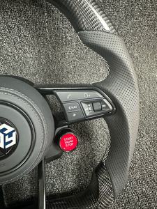 Volant sport en cuir et fibre de carbone modifié sur mesure pour Volkswagen <span class=keywords><strong>Golf</strong></span> Upgrade 6 <span class=keywords><strong>7</strong></span> MK4 MK5 MK6 MK7 MK8 GTI R-<span class=keywords><strong>Line</strong></span> - Product Image 3