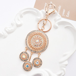À la mode diamant série <span class=keywords><strong>Dreamcatcher</strong></span> porte-clés femmes strass porte-clés <span class=keywords><strong>Dreamcatcher</strong></span> porte-clés ornement, clé de voiture pendentif - Product Image 4