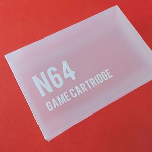 N64 Game <b>Card</b> Protective case Transparent Frosted Plastic Box Storage Box Display Box - Product Image 2