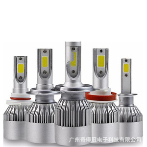 C6 <b>Led</b> Headlights H4 H7 H11 8000Lm 6000K White 50W <b>Car</b> <b>Light</b> Bulbs <b>For</b> Vehicle Lighting Upgrade - Product Image 1