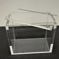 Vitrine en Acrylique pour Cartes Pokémon PMMA, Boîtier de Protection pour Boosters avec Couvercle Magnétique, Boîte de Présentation en Acrylique ETBOX pour Cartes de Visite