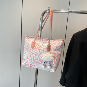 <span class=keywords><strong>Sac</strong></span> fourre-tout graffiti au design original pour femme, nouveau style automne/hiver 2026, <span class=keywords><strong>sac</strong></span> à bandoulière décontracté, <span class=keywords><strong>sac</strong></span> sous le bras grande capacité. - Product Image 3