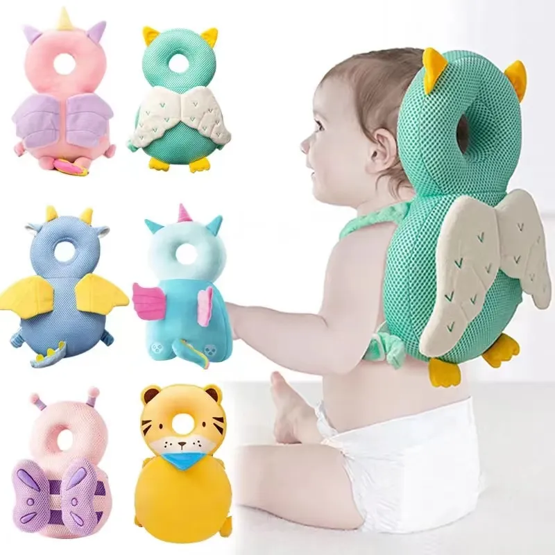 1-3 year Baby Head Protector Safety Pad Cushion Back Prevent Injured Angel Bee Cartoon Security Pillows Protective Headgear