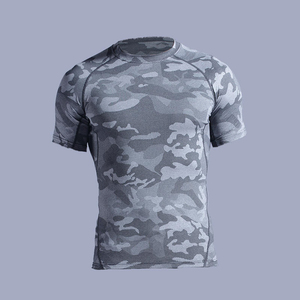 Camisetas Deportivas Lisas para Hombre, 100% Poliéster, de Secado Rápido, Manga Corta, para Gimnasio y Entrenamiento - Product Image 4