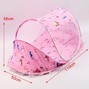 Mosquitera portátil biónica antipresión para cuna de bebé, cama plegable para recién nacido, poliéster tejido ecológico, a prueba de niños, con estampado animal - Product Image 6