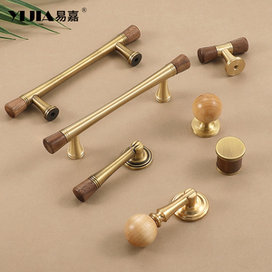 Đồ Nội Thất Phần Cứng T-Hình Nhật Ký Phong Cách Rắn Gỗ Tủ Bếp Tủ Tủ Gỗ Xử Lý Ngăn Kéo Núm Giày Tủ Kéo - Product Image 2