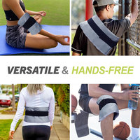 Sac de glace en gel polyvalent réutilisable pour les blessures-Emballage de glace flexible avec support en tissu doux pour la thérapie par le froid chaud