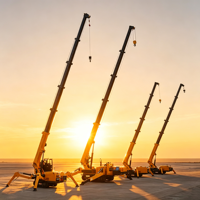 Grue araignée électrique flexible avec système de batterie performant pour les environnements de construction intérieurs propres