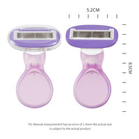 Rasoir pour femmes Breeze, pack personnalisé, grattoir à poils, 5 recharges de lames de rasoir, rasoirs de sécurité pour éviter les irritations cutanées