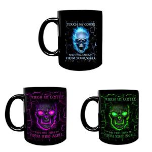 Taza de Cerámica Negra de Sublimación de 11 oz, de Alta Calidad y Más Vendida, con Diseño Estilo Americano, para Regalo de Regreso a Clases - Product Image 1