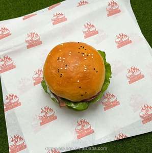 Custom Sandwich Hamburger Bread Wrapping <b>Paper</b> Greaseproof Eco-friendly Baking <b>Paper</b> Disposable Oiled <b>Paper</b> Food Packaging - Product Image 5