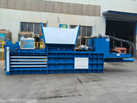 Presse à balles hydraulique horizontale à ouverture supérieure de 50 à 200 tonnes pour tissus/bouteilles en PET/vêtements usagés/déchets de bouteilles en plastique
