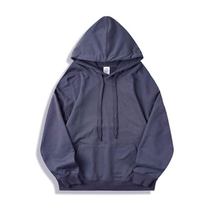Top Class 350g 100% algodón francés Terry hombres pulóver sudaderas capucha impresa suelta manga larga otoño tejido sólido - Product Image 3