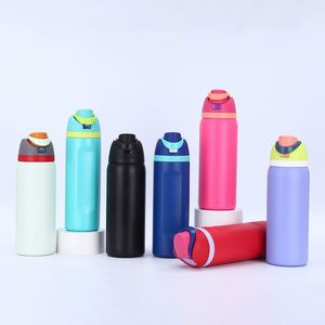 Gourde isotherme grande capacité en acier inoxydable 304 pour fruits, avec couvercle à ouverture rapide, 6-12h, en promotion - Product Image 1