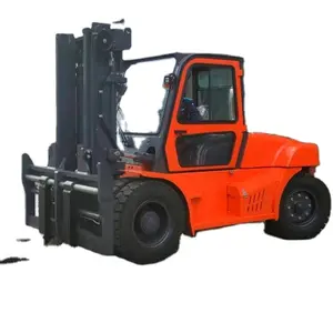 Large Loading Capacity 10 ton 12 Ton Diesel Forklift Truck with Side Shift Adjust Fork 2023