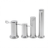 Goupille cylindrique YPH à tête plate avec trou de positionnement, finition blanche, pour usine de fabrication