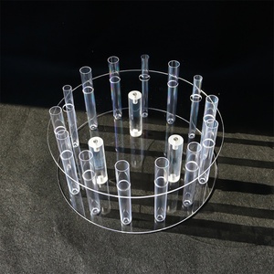 Soporte de Pastel de Acrílico con Diseño Floral, Soporte de Pastel Hecho a Mano para Decoración de Bodas y Fiestas - Product Image 4