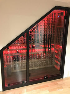 Cooling Unit Cooler Custom Door Storage All Glass Wine Cellar Cr189 Glass Wine Cellar - Product Image 6