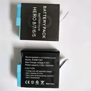 Batterie Li-ion Rechargeable 1220mAh 3.85V pour GoPro Hero 5 6 7 <span class=keywords><strong>8</strong></span> Batteries de caméra d'action sportive AHDBT-801 pour Gopro <span class=keywords><strong>8</strong></span> 7 6 5 - Product Image 2