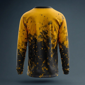 เสื้อเจอร์ซีย์แบบซับลิเมชั่นสั่งทำพิเศษ แขนยาว ทรงปกติ ผลิตจากโพลีเอสเตอร์ 100% สำหรับการแข่งขันและฝึกซ้อม ระบายอากาศได้ดี เหมาะสำหรับผู้ใหญ่ - Product Image 1
