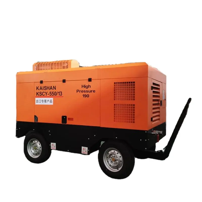 Kaishan dois estágios comprimido diesel compressor de ar parafuso móvel LGCY-17/17 projeto dedicado para explosão de areia