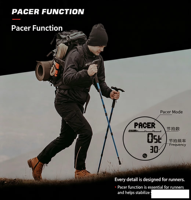 Reloj deportivo para exteriores, reloj Digital LCD de fibra de carbono, reloj electrónico resistente al agua de nailon, podómetro para senderismo y natación, reloj con metrónomo
