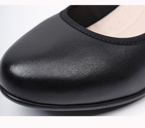 <span class=keywords><strong>Zapatos</strong></span> <span class=keywords><strong>de</strong></span> Mujer <span class=keywords><strong>de</strong></span> Lujo, <span class=keywords><strong>de</strong></span> Cuero Genuino, Cómodos, con Suela Suave, Punta Cuadrada, Estilo Slip-On, Profesionales, para Azafatas, Oficina, Verano - Product Image 6