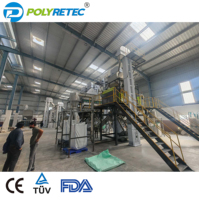 Ligne de recyclage et de lavage de granulés de bouteilles PET, approuvée par la FDA, flocons de PET de qualité alimentaire