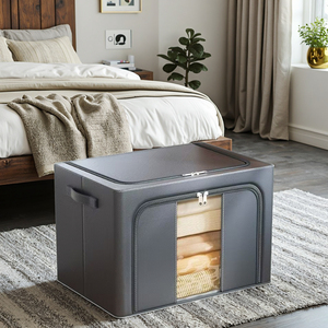 Large Capacity Foldable <strong>Rectangle</strong> Storage <strong>Bin</strong> for Household Bedroom Clothing Household Clothing Storage Box - Product Image 2