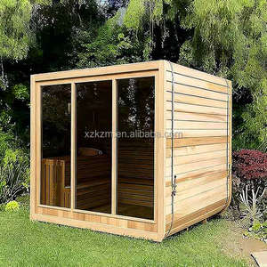 Sauna extérieur personnalisé en forme de cube pour le yoga et le bien-être, grand espace, cabane de <span class=keywords><strong>spa</strong></span> de jardin, sauna en bois de luxe - Product Image 4