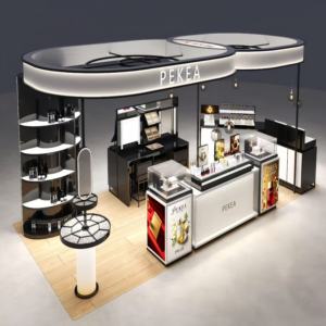 <span class=keywords><strong>Vitrina</strong></span> de Pared para Cosméticos de Alta Gama BX, Exhibidor de Vidrio de Lujo con Luces LED - Product Image 1