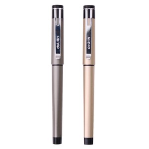 Deli S95 Gel Pen 0.5mm Metal Body Smooth Writing Office School Use Black Ink - Product Image 2