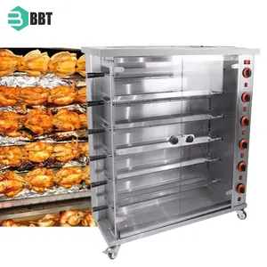 Mesin pemanggang pemanggang, Rotisseries Gas ayam pemanggang roti ayam pemanggang listrik Oven