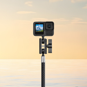 Palo de Extensión Ultraligero de Fibra de Carbono con Doble Cabezal de Bola para Cámara de Acción DJI Insta <span class=keywords><strong>GoPro</strong></span>, <span class=keywords><strong>Soporte</strong></span> para Fotografía en Motocicleta - Product Image 2