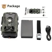 Kamera Berburu Baterai Lithium 5000Mah 16MP 64GB untuk Sensor IMX277 IP65 Perangkap Foto 03s 940nm