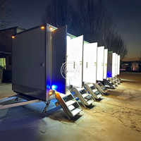 Toilettes portables VIP de luxe, mobiles et sécurisées, pour économiser sur les frais, avec composants de toilettes chimiques pour l'urinoir, utilisant un conteneur de haute qualité