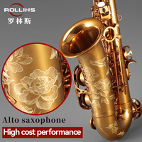 Popular Grade Classic Structure Gold Lacquer the Tone Is Magnetic and Warm Woodwind Instrument X3 Eb Alto Saxophone