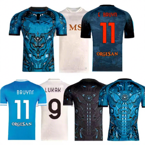 Новейшая унисекс футболка «Наполи» в стиле Марадоны, винтажная, высококачественная футбольная майка, на заказ, 100% полиэстер, быстросохнущая, дышащая - Product Image 1