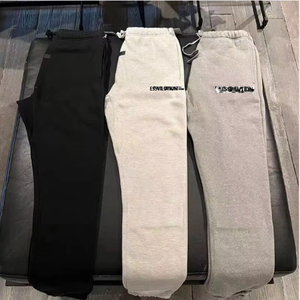 <span class=keywords><strong>Pantaloni</strong></span> Casual Essenziali Stagione 8, 100% Cotone, <span class=keywords><strong>Vita</strong></span> Media, Effetto <span class=keywords><strong>Velluto</strong></span> con Scritta Floccata, Stile Streetwear - Product Image 3